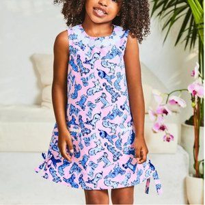 Lilly Pulitzer GIRLS' LITTLE LILLY CLASSIC SHIFT DRESS NWT Ruff Night Size 10